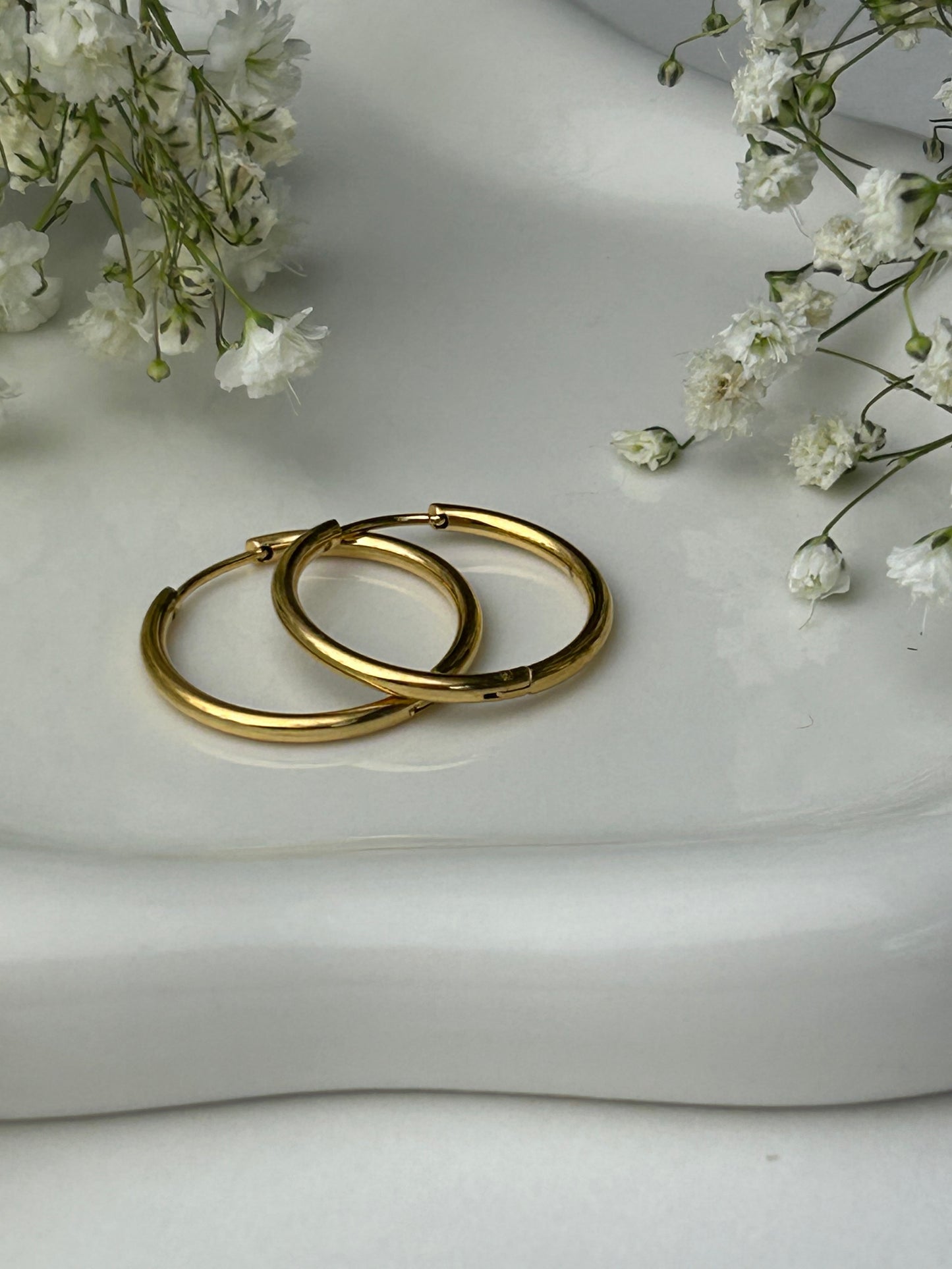 Gold Silvia Hoop 25mm