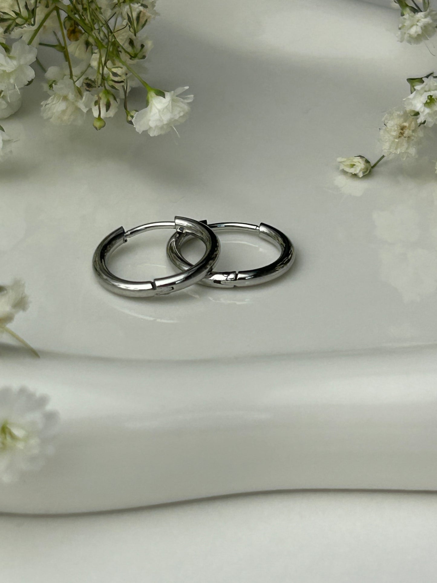 Silver Silvia Hoops 15mm