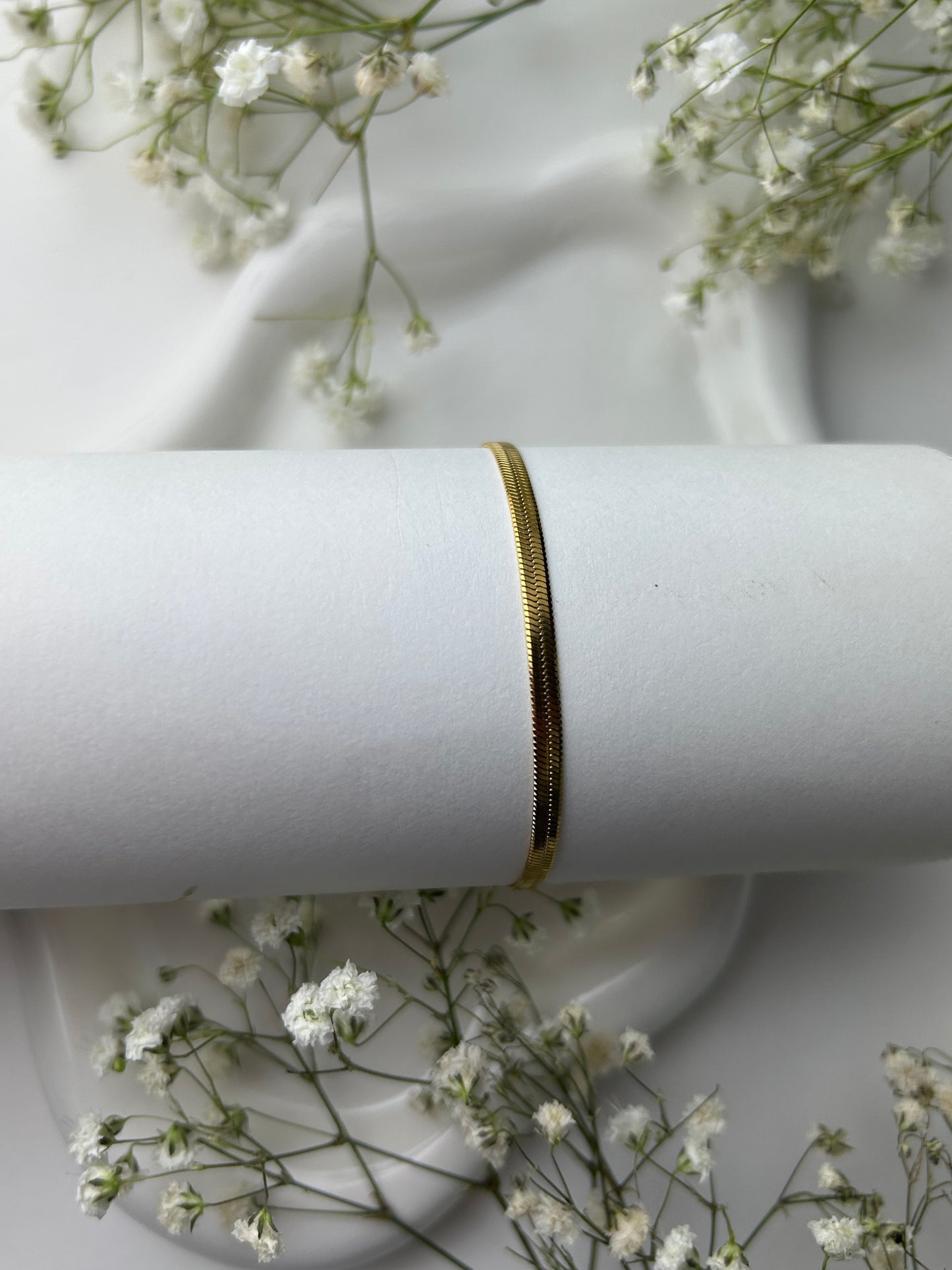 Gold Herringbone Bracelet