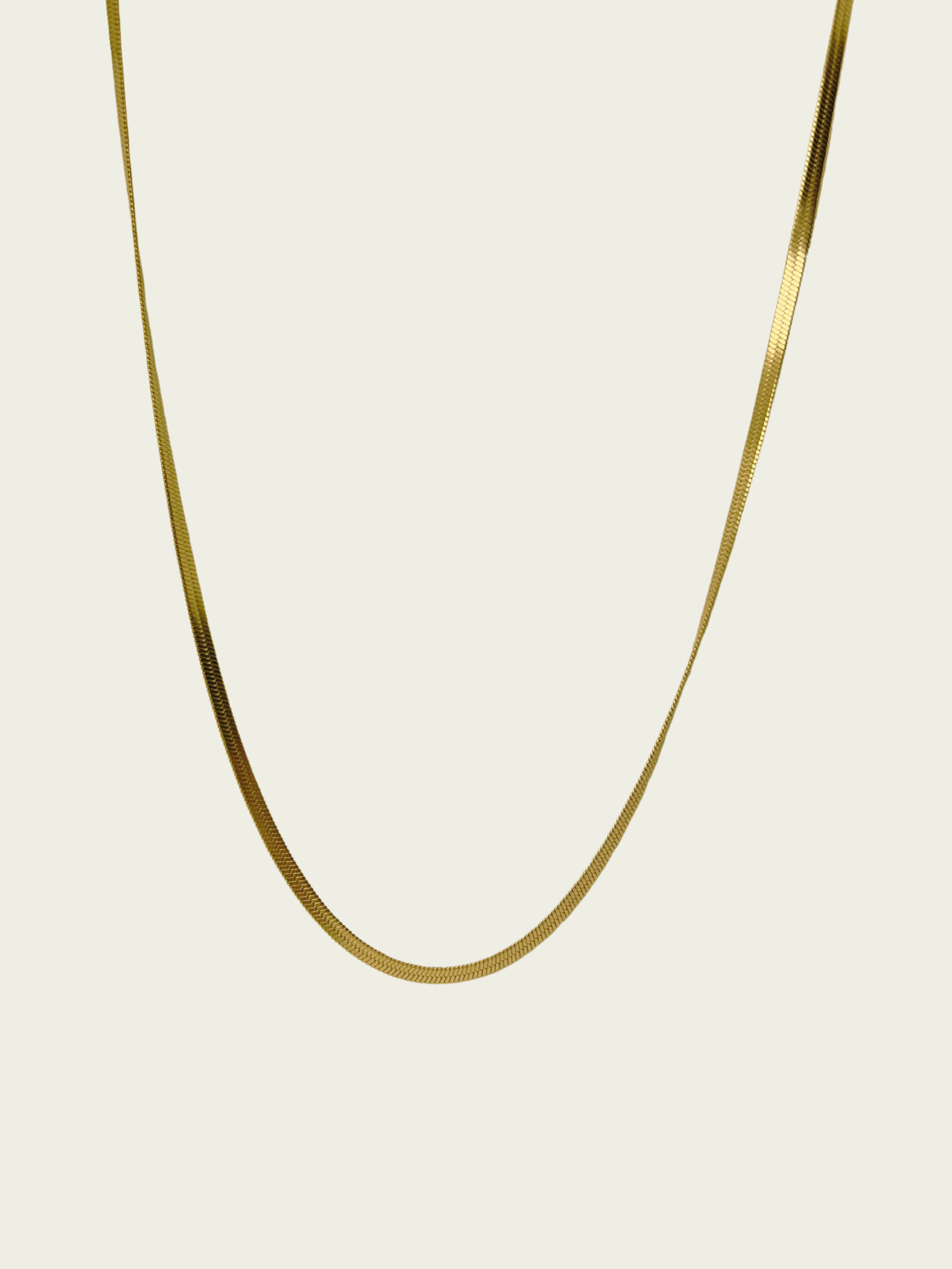 Gold Herringbone Chain
